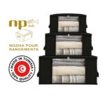 Pack de 3 Organisateur de Rangement pour Vêtements et Penderies, Boite de Rangement Vêtement T1/ T2/ T3 – Image 3