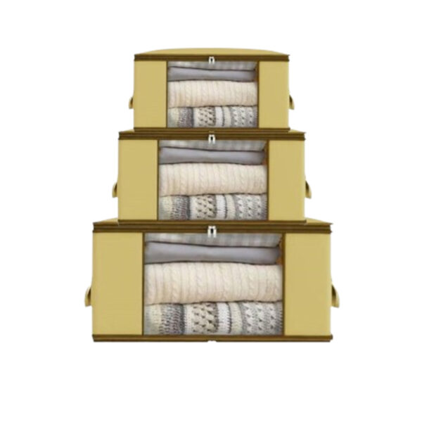 Pack de 3 Organisateur de Rangement pour Vêtements et Penderies, Boite de Rangement Vêtement T1/ T2/ T3