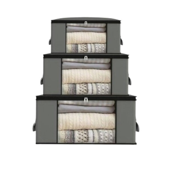 Pack de 3 Organisateur de Rangement pour Vêtements et Penderies, Boite de Rangement Vêtement T1/ T2/ T3