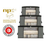 Pack de 3 Organisateur de Rangement pour Vêtements et Penderies, Boite de Rangement Vêtement T1/ T2/ T3 – Image 2