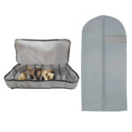 Pack de 2 Pièces: 3 Boite de Rangement Pour chaussures pour 6 paires et Housse Vêtement pour Robes de mariée Robe de soirée T4