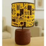 Lampe à poser abat-jour de haute gamme en wax pied en céramique de style vintage de la Collection Retro Art N°58 – Image 2