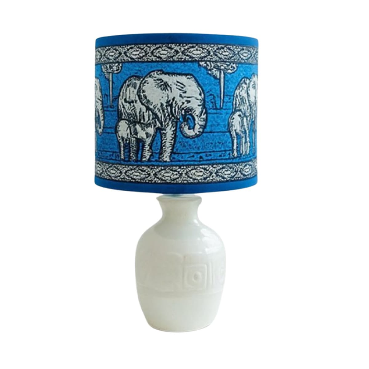 OCS-3459-B Lampe à poser abat-jour de haute gamme en wax pied en céramique de style vintage de la Collection Retro Art N°58 – Image 1