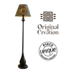Lampadaire Totem de haute gamme en wax pied bois noble peint à la main de style vintage de la Collection Grand Classique N° 41 – Image 3