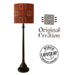 Lampadaire Totem de haute gamme en wax pied bois noble peint à la main de style vintage de la Collection Grand Classique N° 42 – Image 3