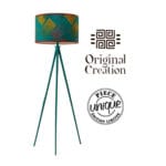 Lampadaire Trépied Scandinave de haute gamme en wax pied bois noble peint à la main de style vintage de la Collection Grand Classique N° 43 – Image 3