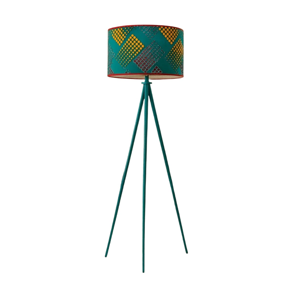 OCS 4043 Lampadaire Trépied Scandinave de haute gamme en wax pied bois noble peint à la main de style vintage de la Collection Grand Classique N° 43 – Image 1