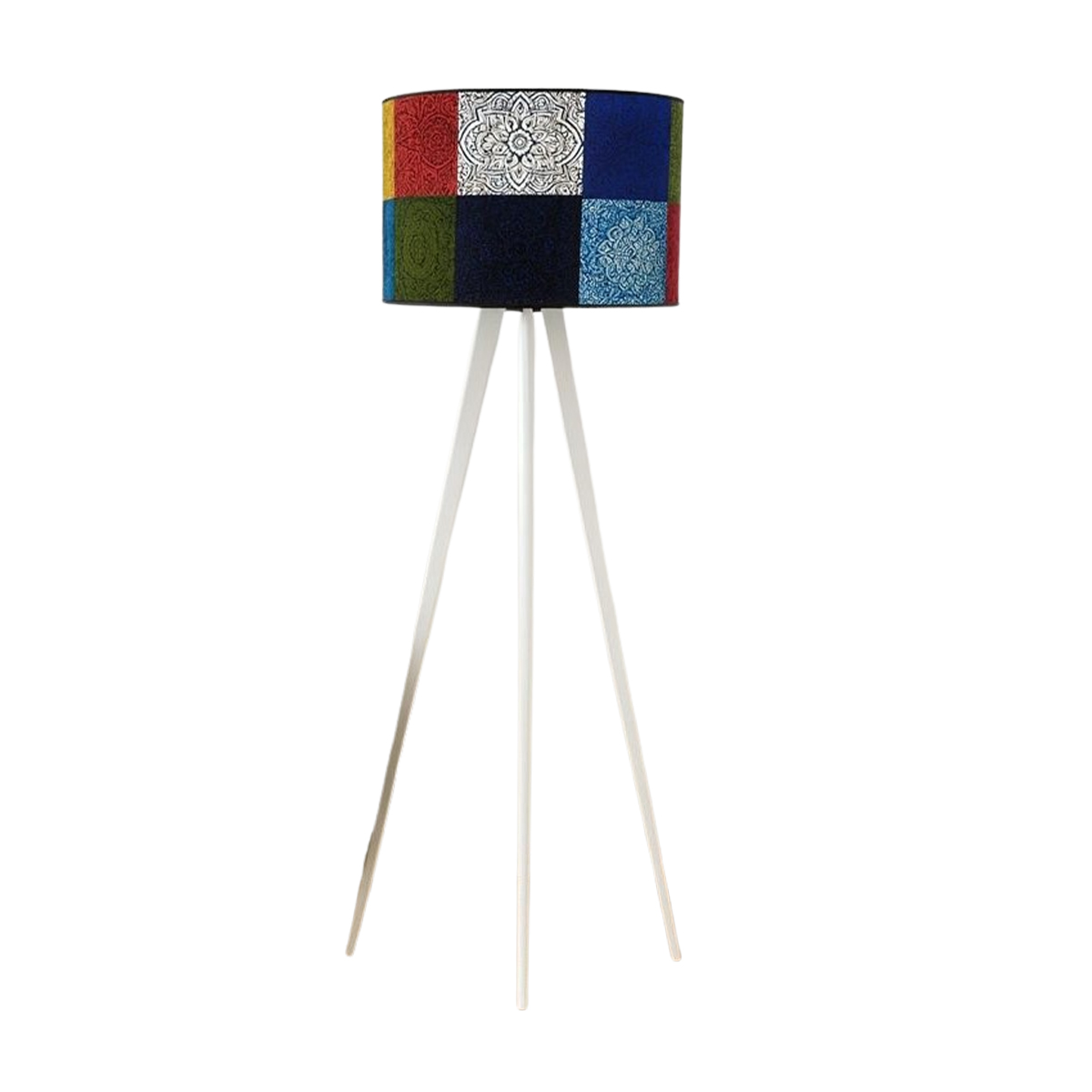 OCS 4044 Lampadaire Trépied Scandinave de haute gamme en wax pied bois noble peint à la main de style vintage de la Collection Grand Classique N° 44 – Image 1