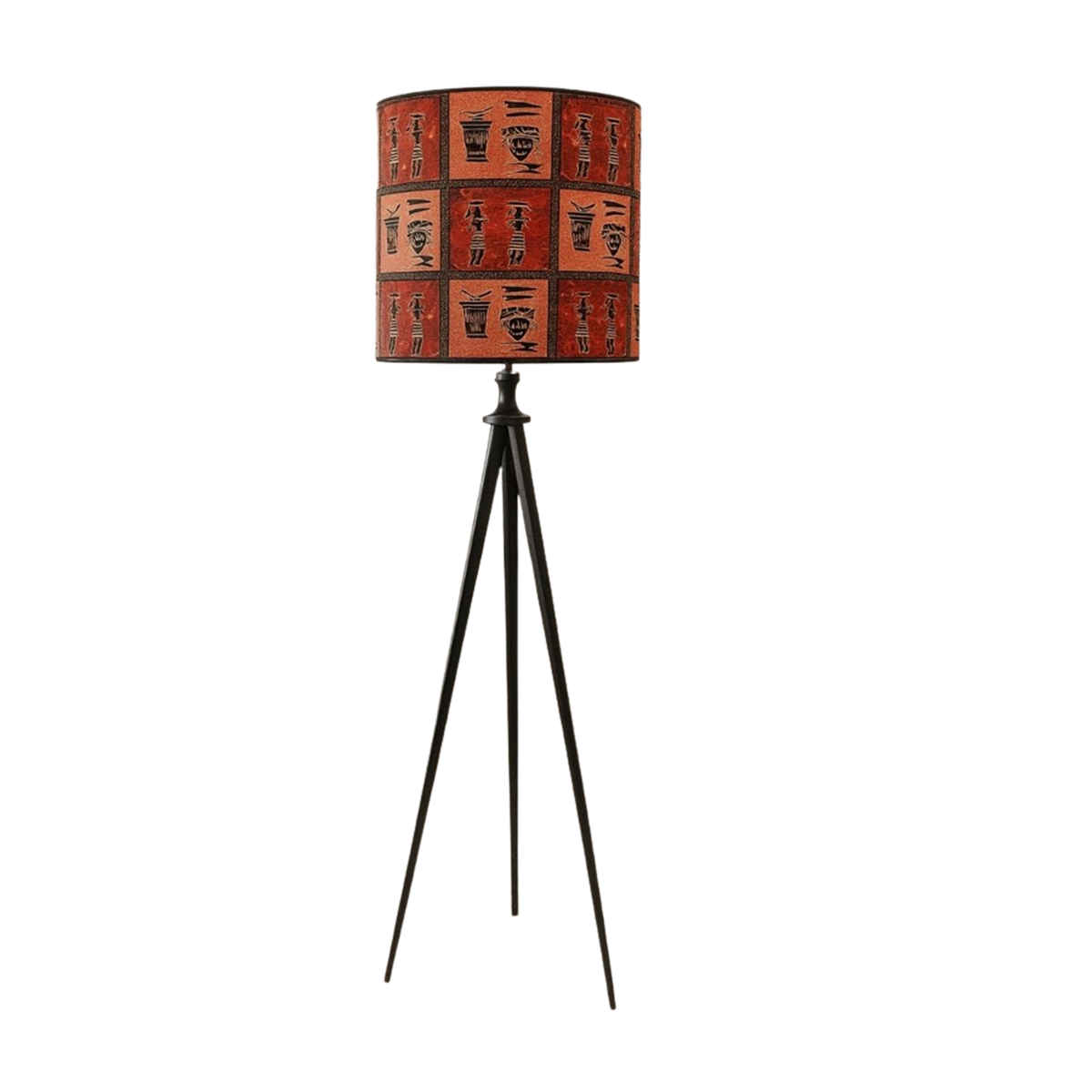 OCS 4047 Lampadaire Trépied Scandinave de haute gamme en wax pied bois noble peint à la main de style vintage de la Collection Grand Classique N° 47 – Image 1