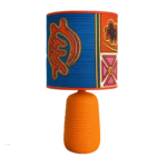 Lampe à poser abat-jour de haute gamme en wax pied en céramique de style vintage en de la Collection Retro Art N°137