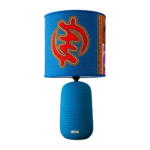 Lampe à poser abat-jour de haute gamme en wax pied en céramique de style vintage en de la Collection Retro Art N°136