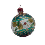 Décorations festives boule de Noël décoration noël en Verre soufflé fait main décorée main PM
