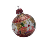 Décorations festives boule de Noël décoration noël en Verre soufflé fait main décorée main PM