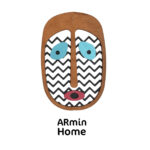 ARmin Masque africain décoration murale M4 en Bois Tableau Mural haut de gamme fabrication artisanale