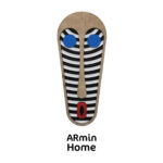 ARmin Masque africain décoration murale M2 en Bois Tableau Mural haut de gamme fabrication artisanale