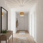 Suspension Cordy beige Lampes design Armin Home en bois Suspension ajourée en lamelles de bois et fibre naturelle de style vintage fabrication artisanale T7 – Image 3