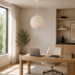 Suspension globes haut de gamme design boule tressé à la main en fil de rotin – Image 2