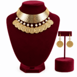 Parure design mahboub en cuivre trempé dans de l’or  AJB 8908