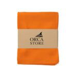Ensemble de 6 Serviette de Table haut de gamme en Orange confectionnée en 100% lin قمرايا raffinées fait à la main M64
