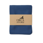 Ensemble de 6 Serviette de Table haut de gamme en Bleu confectionnée en 100% lin قمرايا raffinées fait à la main M69