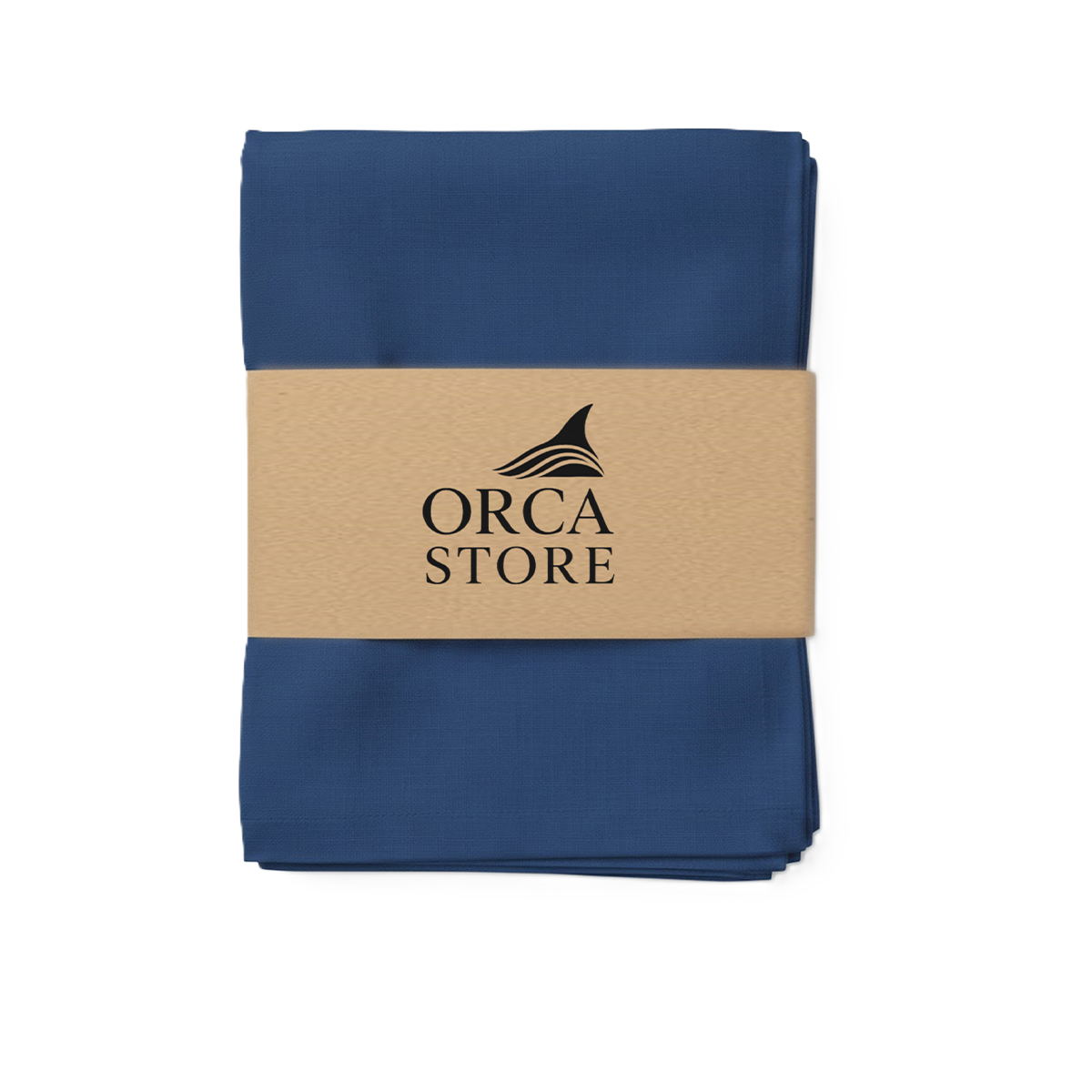 ORA 6019 Ensemble de 6 Serviette de Table haut de gamme en Bleu confectionnée en 100% lin قمرايا raffinées fait à la main M69 – Image 1