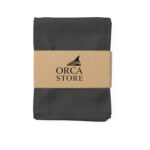 Ensemble de 6 Serviette de Table haut de gamme en Gris charbon confectionnée en 100% lin قمرايا raffinées fait à la main M71
