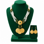 Parure design vintage Tlila revisité en  cuivre trempé dans de l’or AJB 8905