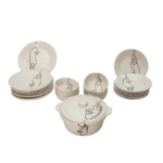 Pack Double Plaisir à Table Face Art 20 pièces en céramique TOP 1238