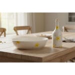 Pack Double Plaisir à Table Fleurs des champs : 1 saladier + 1 Huilier TOP 2971 – Image 2