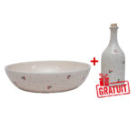 Pack Double Plaisir à Table La Cerise : 1 Grand saladier + 1 Gratuit Huilier TOP 2973