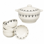 Service à Soupe Art Amazigh 8 pièces en fine céramique fait main TOP 3093
