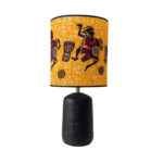 Abat-jour de haute gamme en wax pied en céramique  OCS 3343