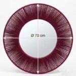 Miroir Mural Artisanal « Éclipse Sombre » design bohème chic – Image 2