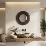 Miroir Mural Artisanal « Éclipse Sombre » design bohème chic – Image 5