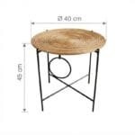 Table d’Appoint Haute Ébénisterie & Végétale artisanal haut de gamme fait main – Image 2