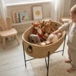 L'Ovale Nomade – Panier de Rangement haut de gamme en fibre naturelle sur Piétement Artisanal fait main – Image 4