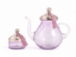 Theiere GM et Port pignon en verre souffle -fait main
