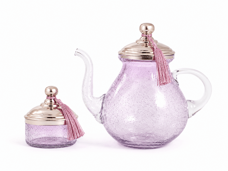 Theiere GM et Port pignon en verre souffle -fait main (4) Theiere GM et Port pignon en verre souffle -fait main – Image 1